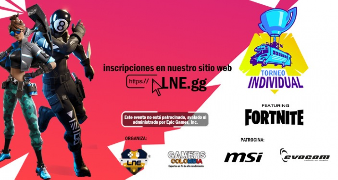 Torneo Fortnite Individual y Online MSI - Gamers Colombia